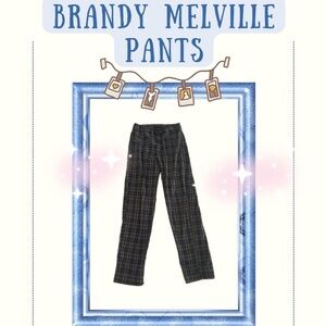 Brandy Melville Black Plaid Women’s Pants